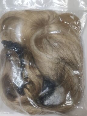 Synthetic Hair Extension Claw Clip On Dirty Blonde Blonde Highlight Mix New Bagg